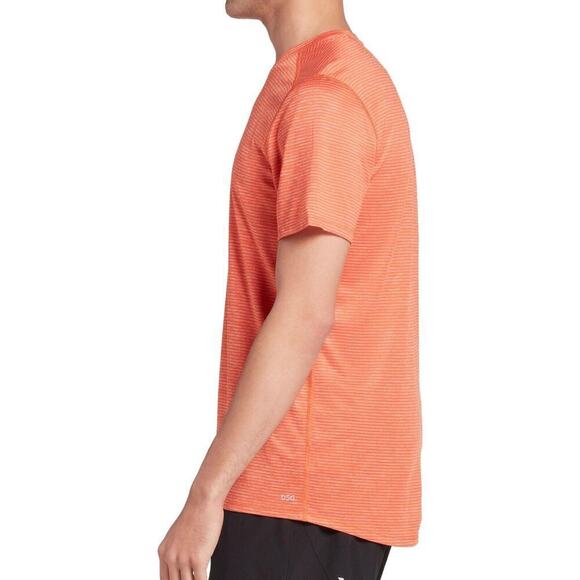 DSG Mens Orange Stripe Short Sleeve Athletic Shirt Size Large - Picture 8 of 8